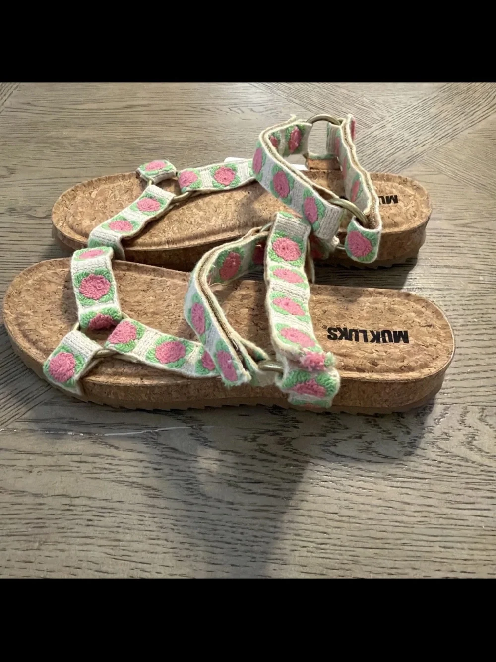 MUK LUKS Womens Piper Open Toe Adjustable Strap Sandal 11